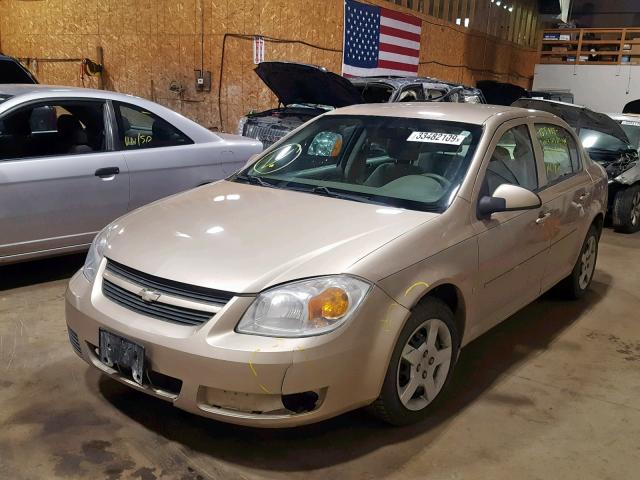 1G1AL55F577408672 - 2007 CHEVROLET COBALT LT TAN photo 2