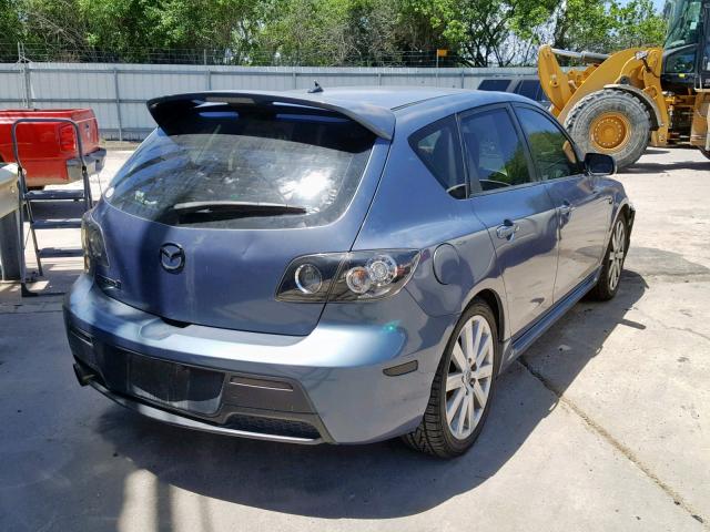 JM1BK34L371654469 - 2007 MAZDA SPEED 3 BLUE photo 4