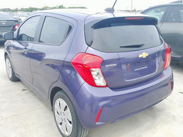 KL8CB6SA8HC744903 - 2017 CHEVROLET SPARK LS PURPLE photo 3