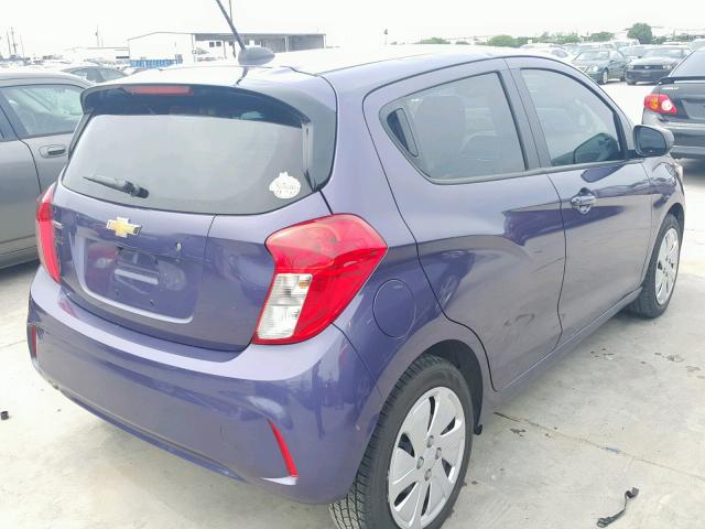 KL8CB6SA8HC744903 - 2017 CHEVROLET SPARK LS PURPLE photo 4