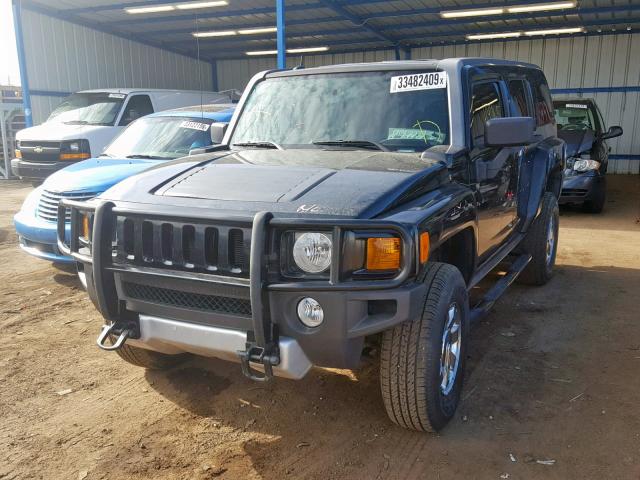 5GTEN13E298116506 - 2009 HUMMER H3 BLACK photo 2