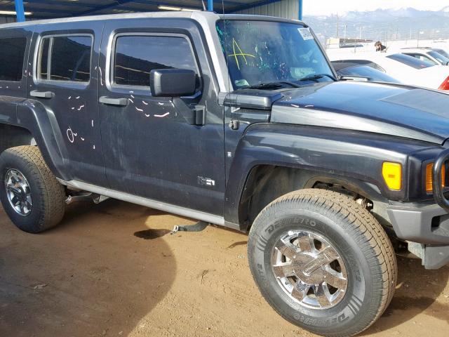 5GTEN13E298116506 - 2009 HUMMER H3 BLACK photo 9