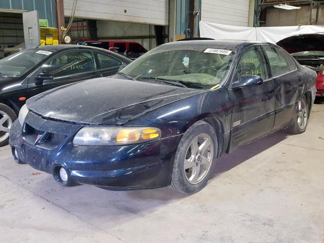 1G2HZ541824176366 - 2002 PONTIAC BONNEVILLE BLUE photo 2