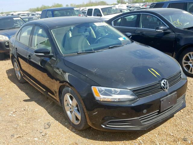 3VWLL7AJ0BM046400 - 2011 VOLKSWAGEN JETTA TDI BLACK photo 1