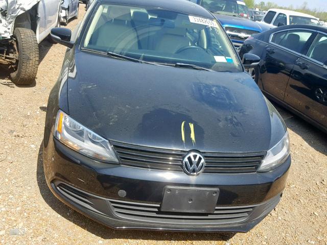 3VWLL7AJ0BM046400 - 2011 VOLKSWAGEN JETTA TDI BLACK photo 7