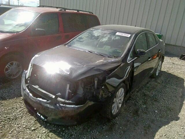 1G4PN5SK1E4172822 - 2014 BUICK VERANO BLACK photo 2