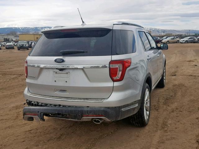 1FM5K7F88KGB21810 - 2019 FORD EXPLORER L SILVER photo 4