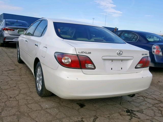 JTHBA30GX45003922 - 2004 LEXUS ES 330 WHITE photo 3