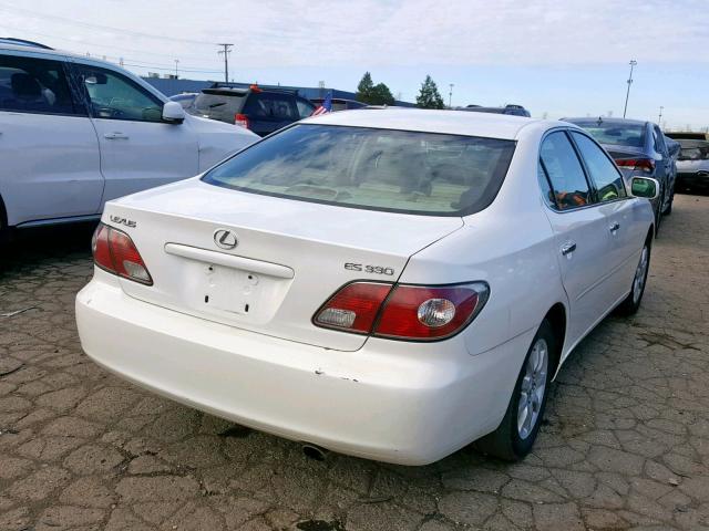 JTHBA30GX45003922 - 2004 LEXUS ES 330 WHITE photo 4