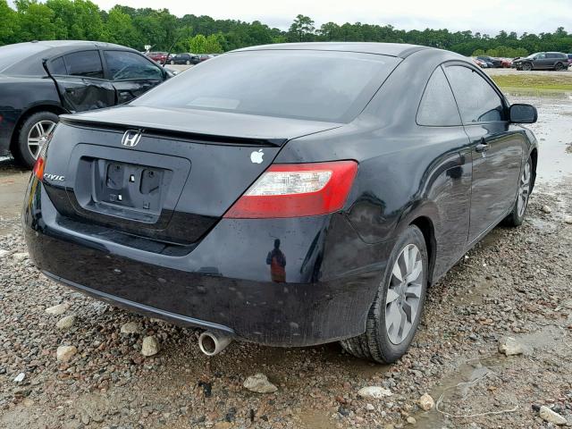 2HGFG12999H529531 - 2009 HONDA CIVIC EXL BLACK photo 4