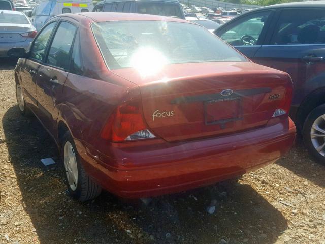 1FAFP33P01W343119 - 2001 FORD FOCUS LX RED photo 3