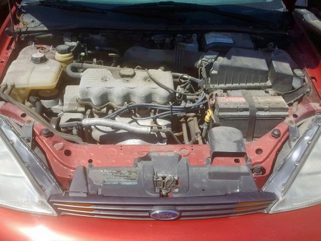 1FAFP33P01W343119 - 2001 FORD FOCUS LX RED photo 7