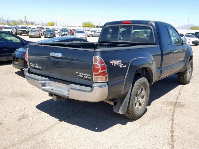 5TETU62N88Z533397 - 2008 TOYOTA TACOMA PRE BLACK photo 4