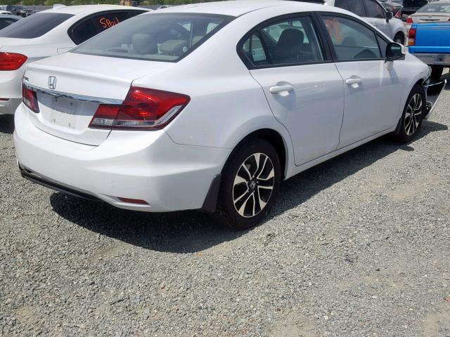 19XFB2F95DE252846 - 2013 HONDA CIVIC EXL WHITE photo 4