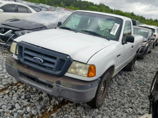 1FTYR10D35PB04742 - 2005 FORD RANGER WHITE photo 2