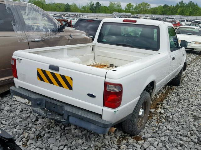 1FTYR10D35PB04742 - 2005 FORD RANGER WHITE photo 4