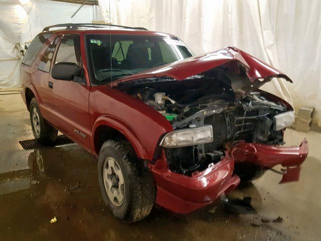 1GNCT18W42K158052 - 2002 CHEVROLET BLAZER RED photo 1