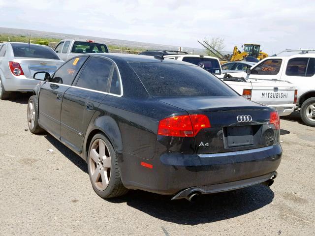 WAUEH98E66A121263 - 2006 AUDI A4 S-LINE BLACK photo 3