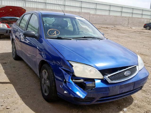 1FAFP34N36W109691 - 2006 FORD FOCUS ZX4 BLUE photo 1