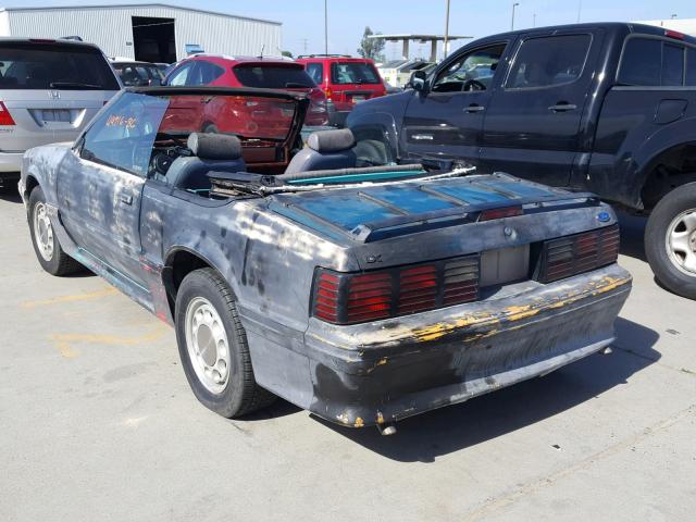 1FABP2730GF142054 - 1986 FORD MUSTANG LX GRAY photo 3