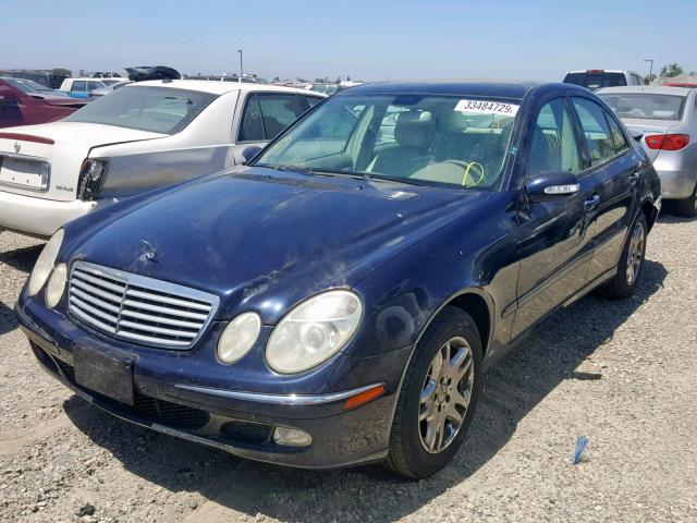 WDBUF65J14A450081 - 2004 MERCEDES-BENZ E 320 BLUE photo 2