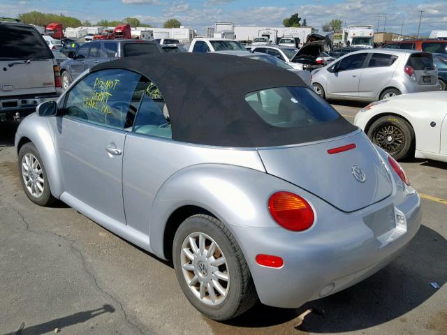 3VWCM31Y04M342085 - 2004 VOLKSWAGEN NEW BEETLE Gümüş foto 3
