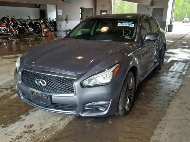 JN1BY1AR9GM270774 - 2016 INFINITI Q70 3.7 SILVER photo 2