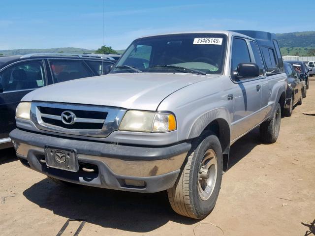 4F4ZR17E71TM29650 - 2001 MAZDA B4000 CAB GRAY photo 2