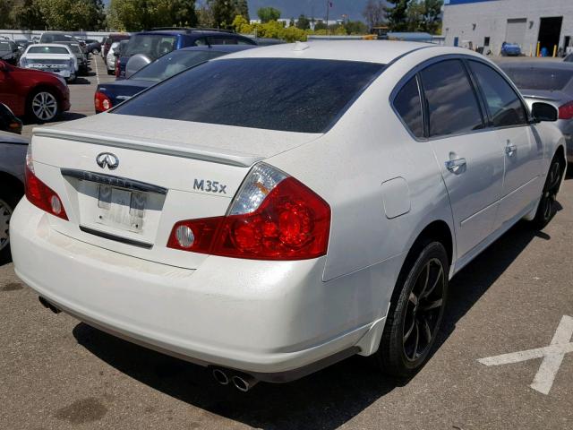 JNKAY01F17M459300 - 2007 INFINITI M35 BASE WHITE photo 4