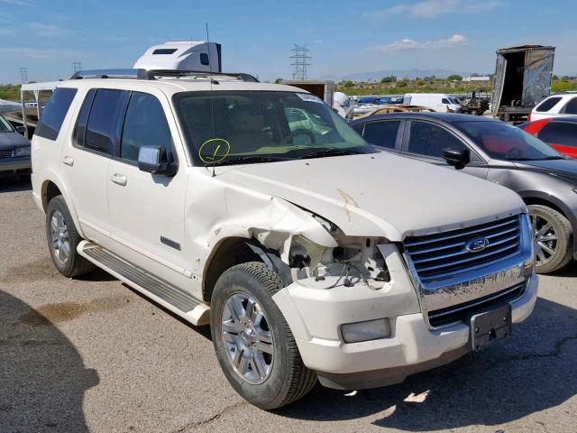 1FMEU65E77UB72249 - 2007 FORD EXPLORER L WHITE photo 1