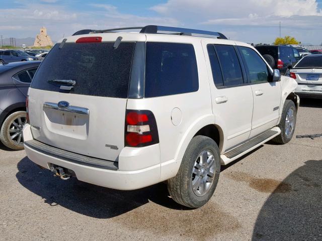 1FMEU65E77UB72249 - 2007 FORD EXPLORER L WHITE photo 4