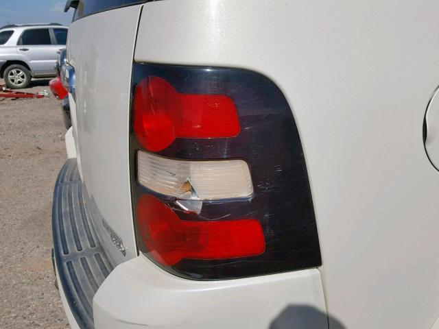 1FMEU65E77UB72249 - 2007 FORD EXPLORER L WHITE photo 9