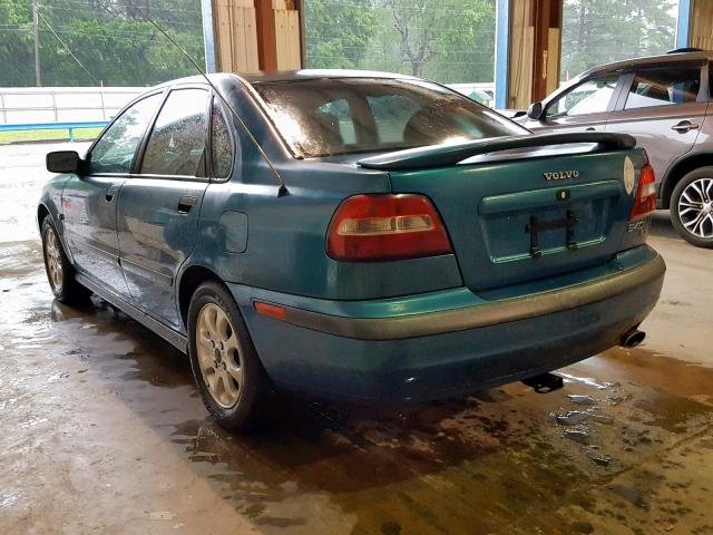 YV1VS29511F622013 - 2001 VOLVO S40 1.9T TURQUOISE photo 3