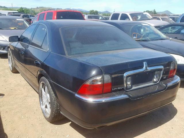 1LNHM86S95Y630604 - 2005 LINCOLN LS BLACK photo 3