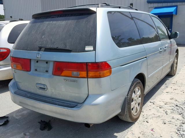 5FNRL18043B130149 - 2003 HONDA ODYSSEY EX BLUE photo 4