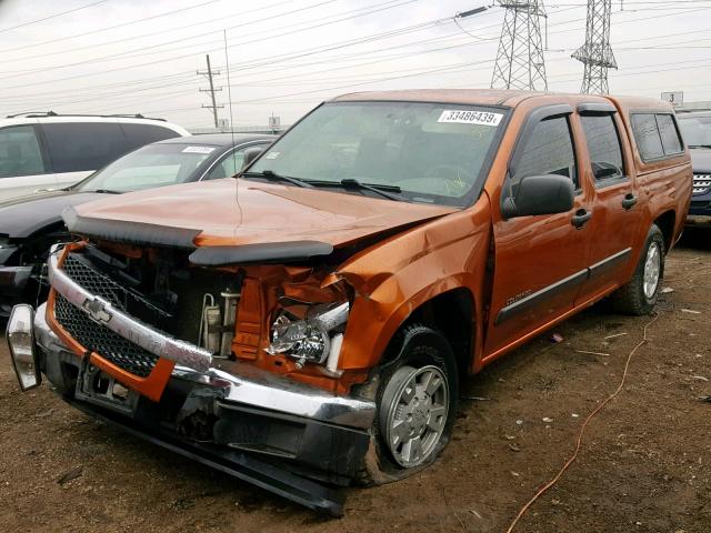 1GCCS136648193243 - 2004 CHEVROLET COLORADO ORANGE photo 2