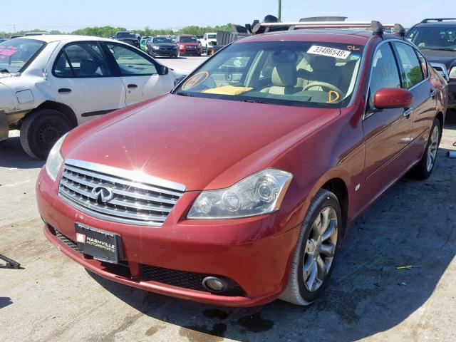 JNKAY01F56M260846 - 2006 INFINITI M35 BASE RED photo 2