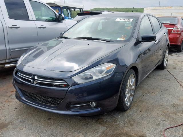 1C3CDFCH8DD712023 - 2013 DODGE DART LIMIT CHARCOAL photo 2