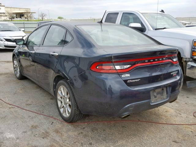 1C3CDFCH8DD712023 - 2013 DODGE DART LIMIT CHARCOAL photo 3