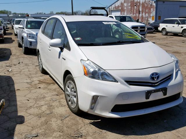 JTDZN3EU5D3246276 - 2013 TOYOTA PRIUS V WHITE photo 1