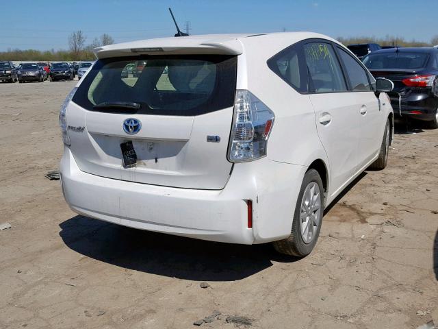 JTDZN3EU5D3246276 - 2013 TOYOTA PRIUS V WHITE photo 4