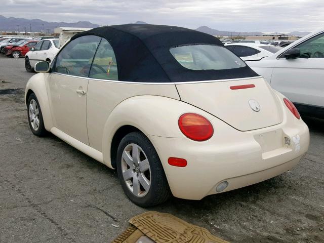 3VWCK21Y63M318212 - 2003 VOLKSWAGEN NEW BEETLE Sarı foto 3