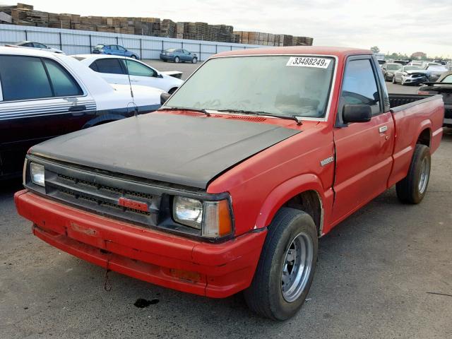 JM2UF1135J0348355 - 1988 MAZDA B2200 SHOR RED photo 2