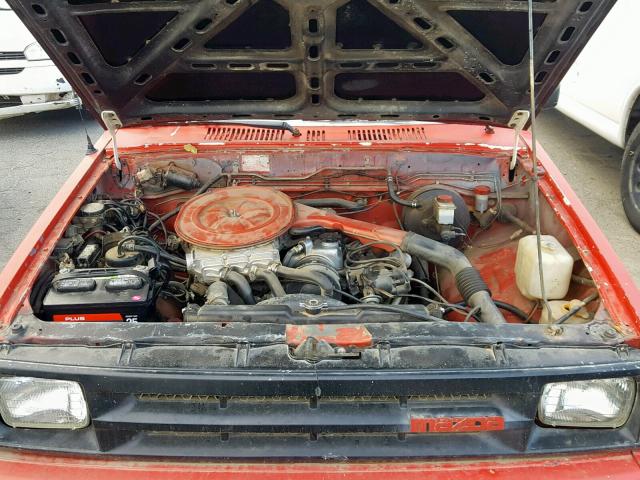 JM2UF1135J0348355 - 1988 MAZDA B2200 SHOR RED photo 7