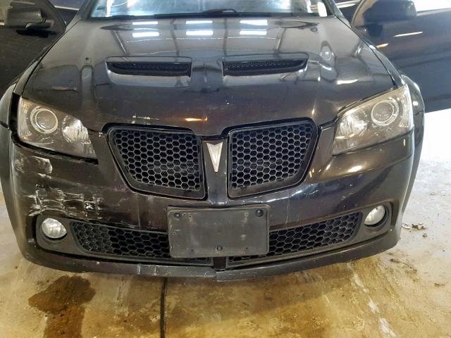 6G2ER57798L123048 - 2008 PONTIAC G8 BLACK photo 10