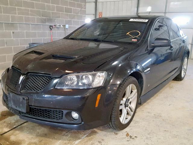 6G2ER57798L123048 - 2008 PONTIAC G8 BLACK photo 2