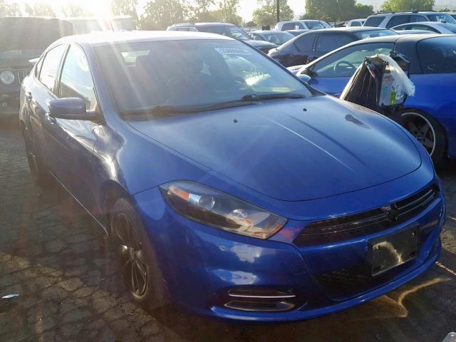 1C3CDFBB9ED790874 - 2014 DODGE DART SXT BLUE photo 1