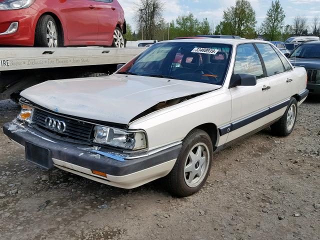 WAUHE0445HN122429 - 1987 AUDI 5000 CS QU WHITE photo 2