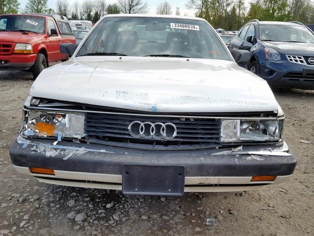 WAUHE0445HN122429 - 1987 AUDI 5000 CS QU WHITE photo 9