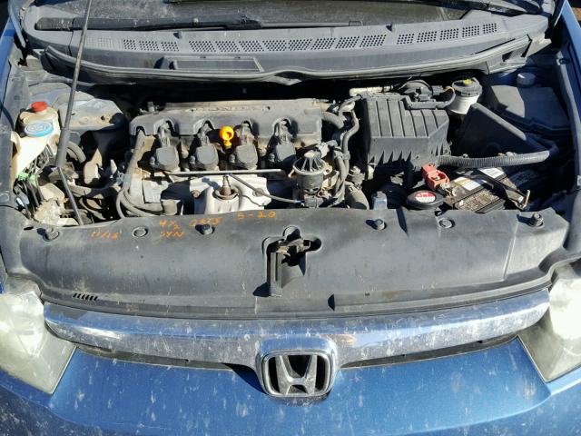 1HGFA15286L017144 - 2006 HONDA CIVIC DX BLUE photo 7